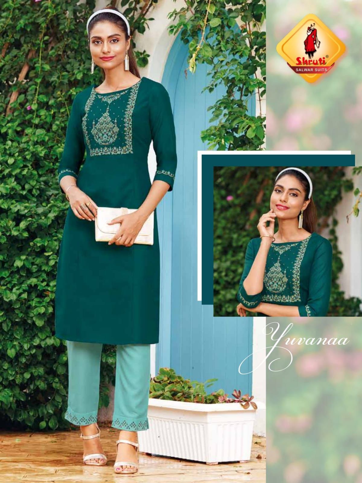 Shruti Pani Pure 4 Daily Wear Kurti With Bottom Catalog
